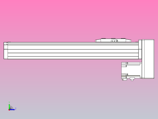 滚珠丝杠直线轴内置导轨TPA-GCR-80-1610C-L300-MP-M40-N3左视缩略图