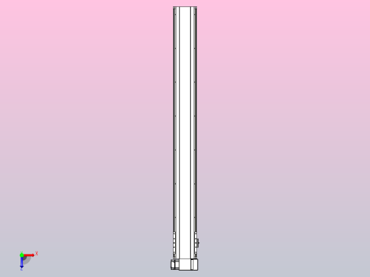 皮带直线轴半封闭可选导轨TPA-HNB-140D-120-L1250-RP-Y-P40-N3俯视缩略图