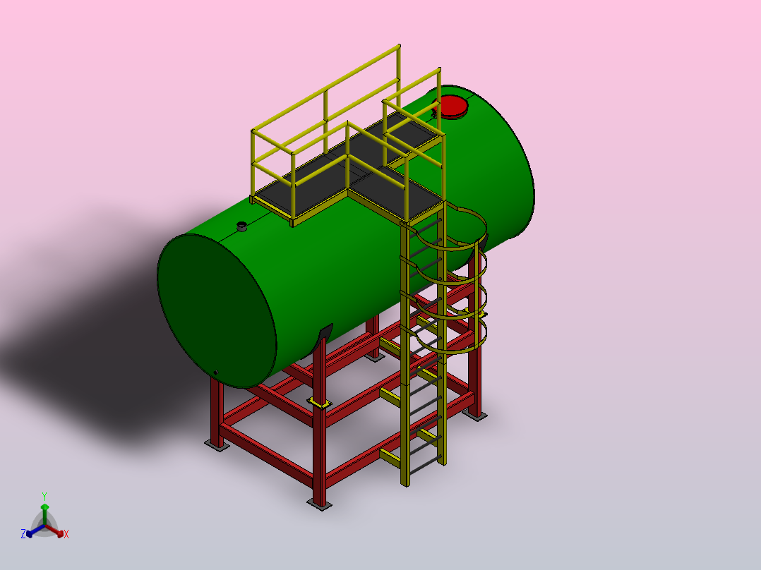 油箱容量 11,000 lts主视图