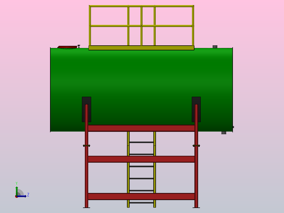 油箱容量 11,000 lts左视图