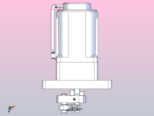曲柄滑块机构3D设计俯视缩略图