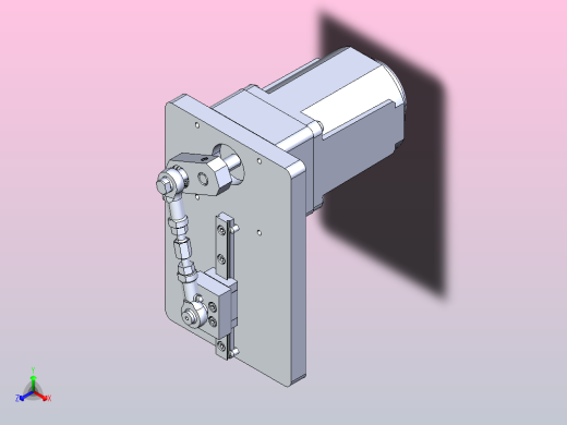 曲柄滑块机构3D设计正等轴测缩略图