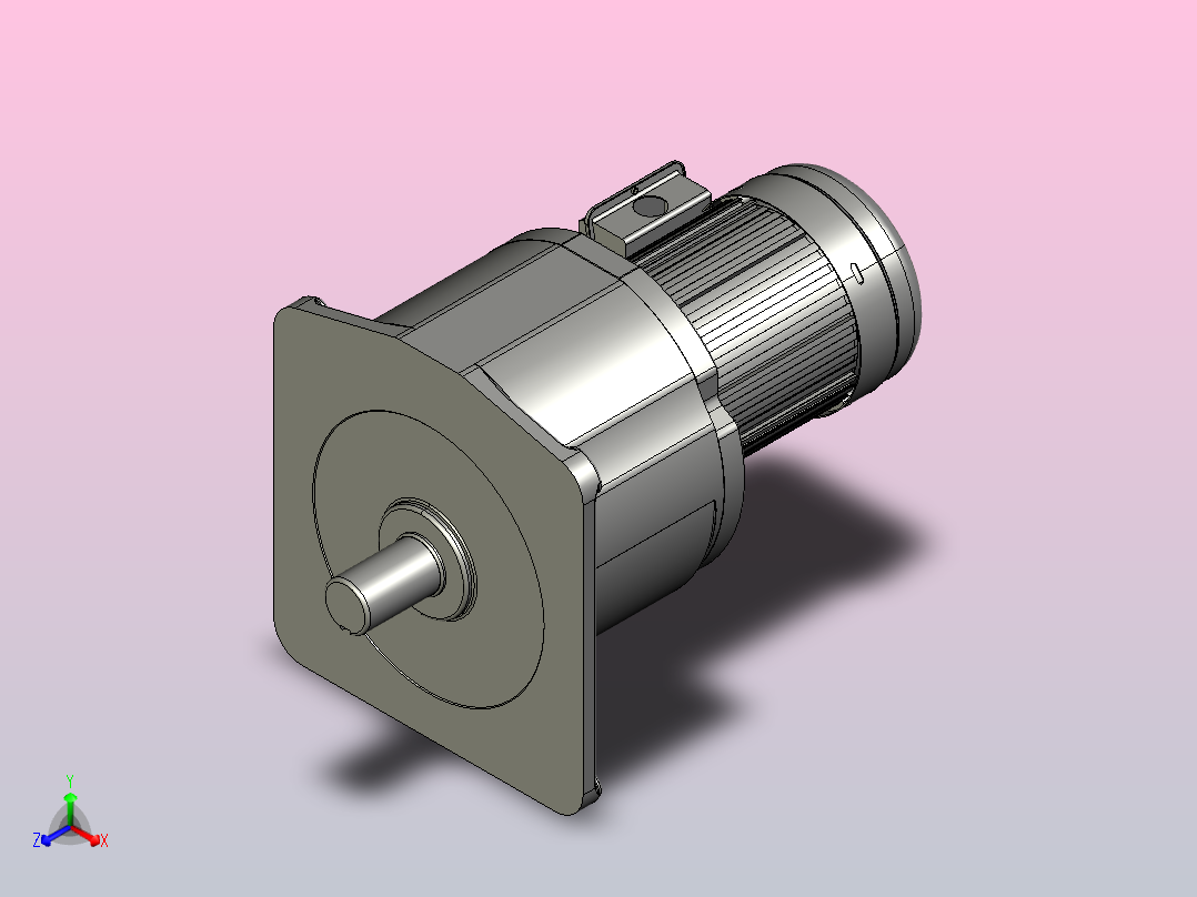 小型常规单相三维1.5KW4#LS单相主视图