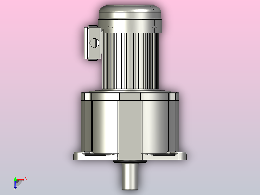 小型常规单相三维1.5KW4#LS单相俯视图