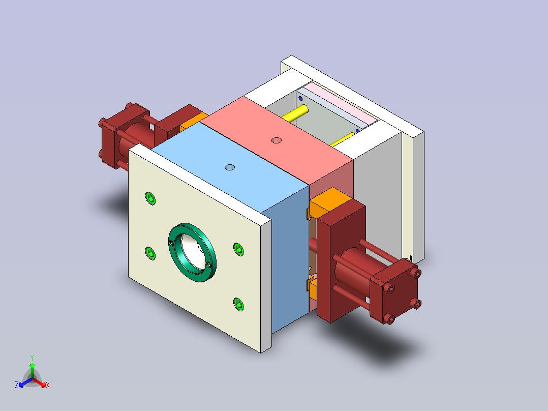 园林工具模具主视图