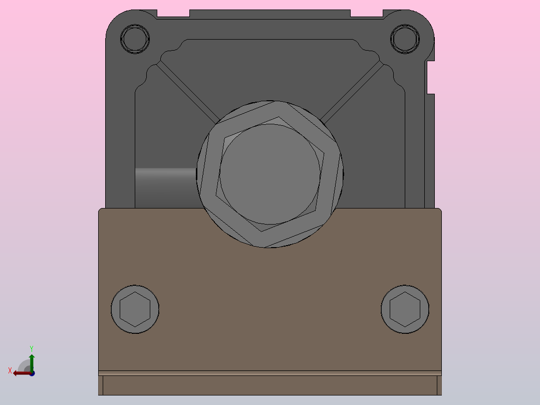 SEJ双轴复动行程可调型气缸SEJ 125×300-50-S后视图