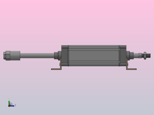 SEJ双轴复动行程可调型气缸SEJ 125×300-50-S左视缩略图