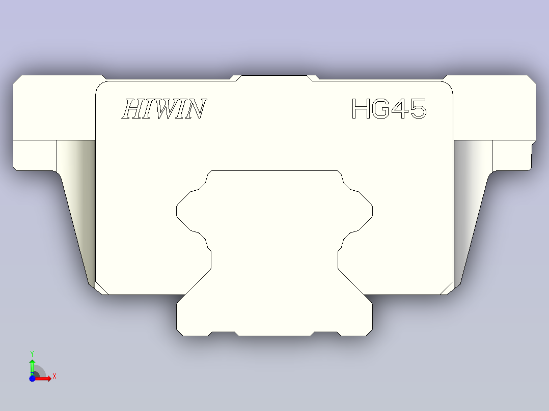 上银导轨 HGW45CC前视图