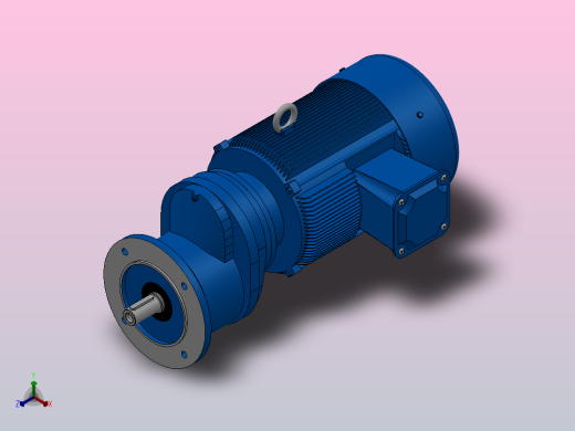 RXF67法兰轴伸式安装斜齿轮减速机RX67-Y3-4P-100-M1-0°-Φ200