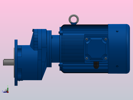 RXF67法兰轴伸式安装斜齿轮减速机RX67-Y3-4P-100-M1-0°-Φ200右视缩略图