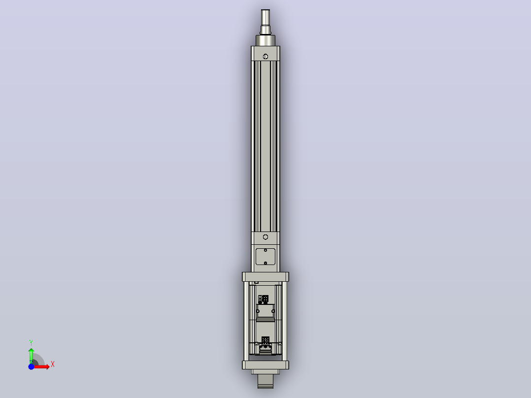 轻载电动缸TPA-ESR40-1210C-L200-M-CA-W-P40-C3前视图