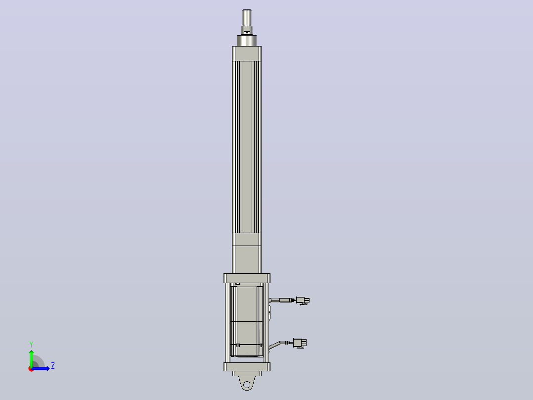 轻载电动缸TPA-ESR40-1210C-L200-M-CA-W-P40-C3左视图