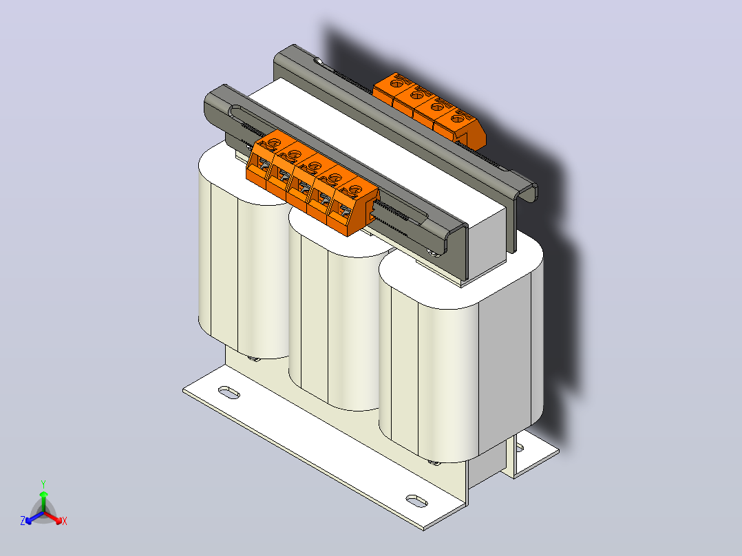 SG-0.15-0.3三相干式变压器三维模型202403主视图