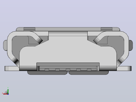 微型usb2 pcb连接器后视缩略图