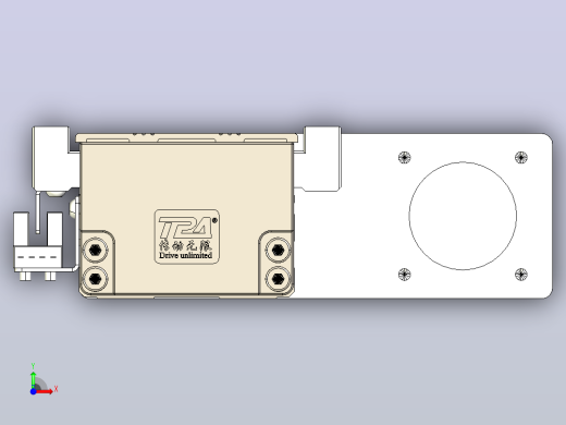 线性模块铝制底座TPA-KNR-60E-1205C-L750A1-MR-H10-N3前视缩略图