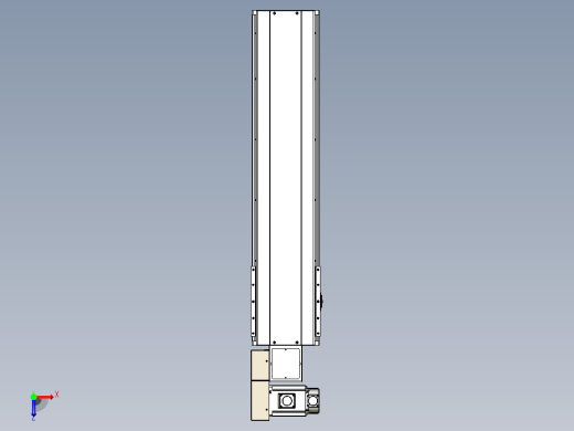 皮带直线轴半封闭可选导轨TPA-HNB-220D-176-L700-ML-C-P1K-N3俯视缩略图