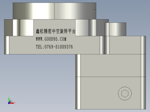 鑫松中空旋转平台PM60-05-MRS(配伺服8-30-46-M4)前视缩略图