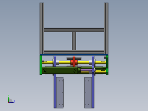 气动夹具sw18可编辑左视缩略图