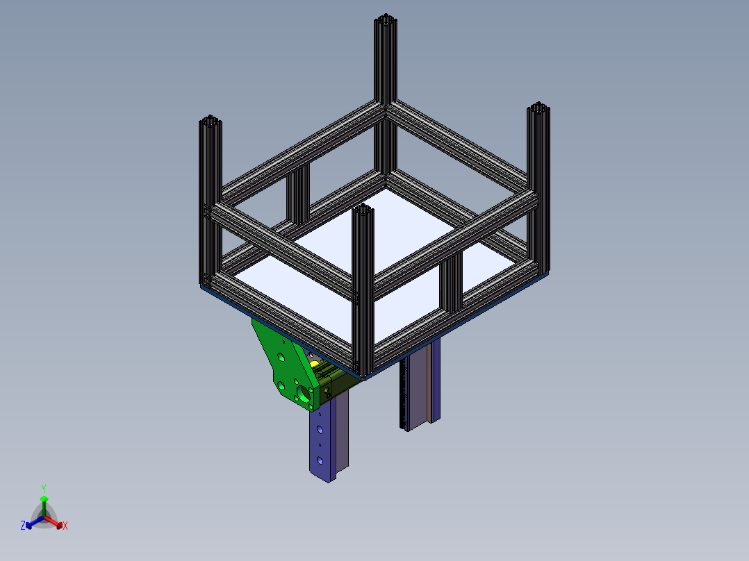 气动夹具sw18可编辑正等轴测图