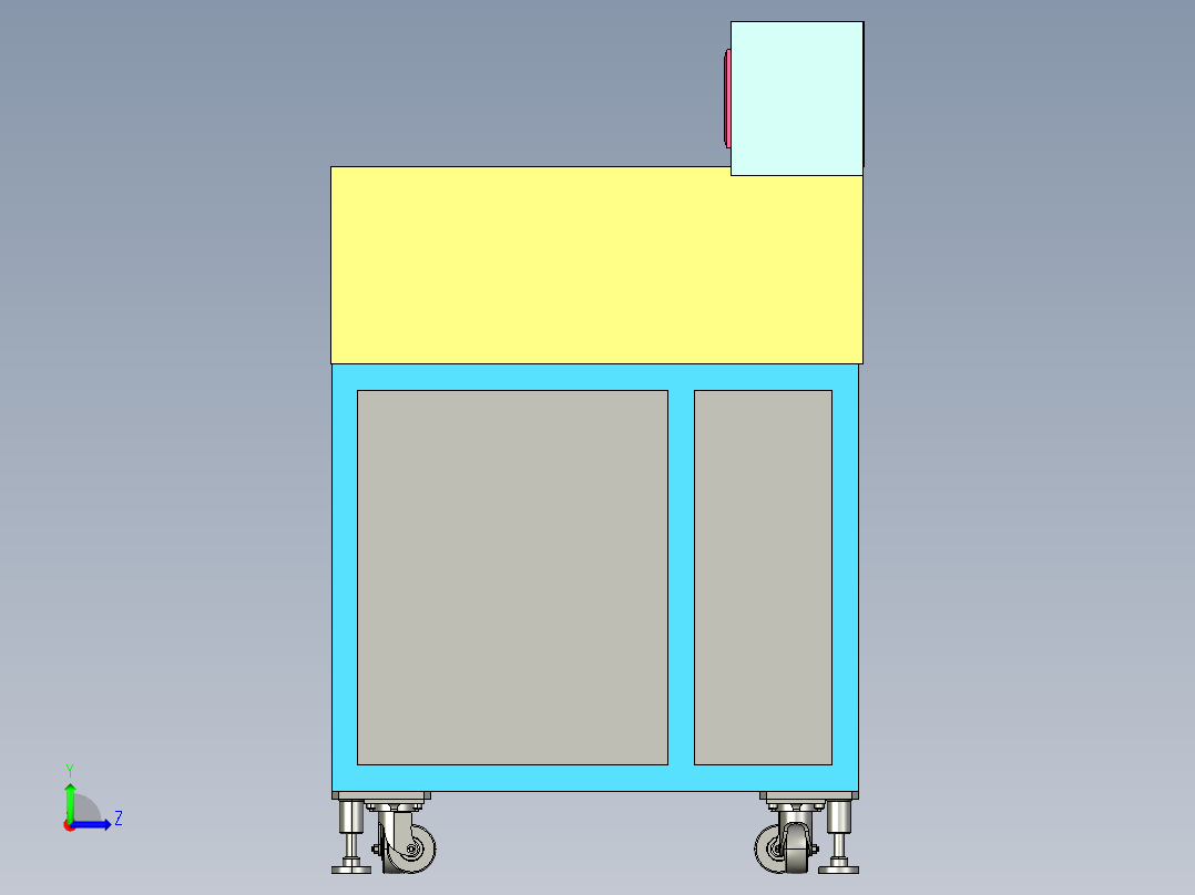 机壳抛光机结构详细，已量产左视图