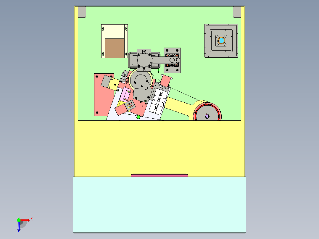 机壳抛光机结构详细，已量产俯视图