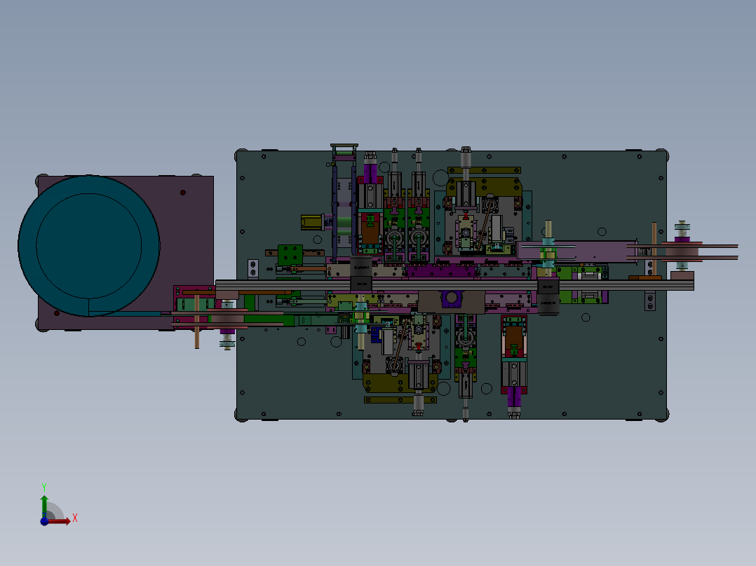 上下四排端子连接器自动机(BOM)sw12可编辑前视图