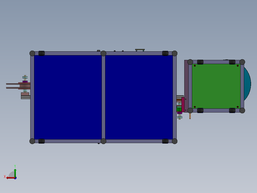 上下四排端子连接器自动机(BOM)sw12可编辑后视图
