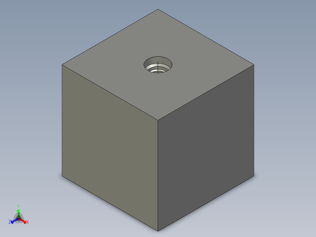 插孔-T-61A正等轴测图