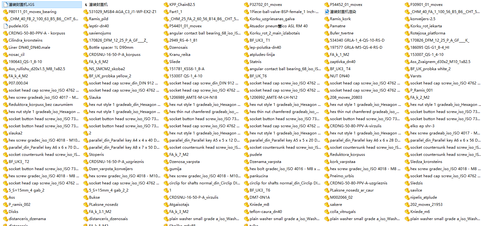 瓶灌装封口机全自动生产线3d图纸三维模型 瓶灌装封口机3d图纸