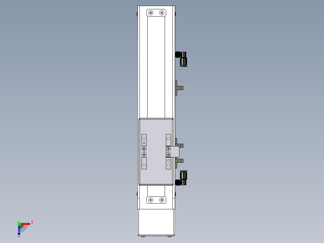 Toyo东佑达直线模组-ECH6-150-BM-M5俯视图