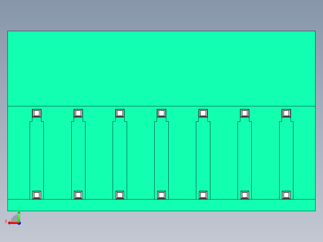 DEGSON 2EDG 系列 5.08mm 可插拔接线端子组-2EDGRH-5.08-14P-14-00AH后视图