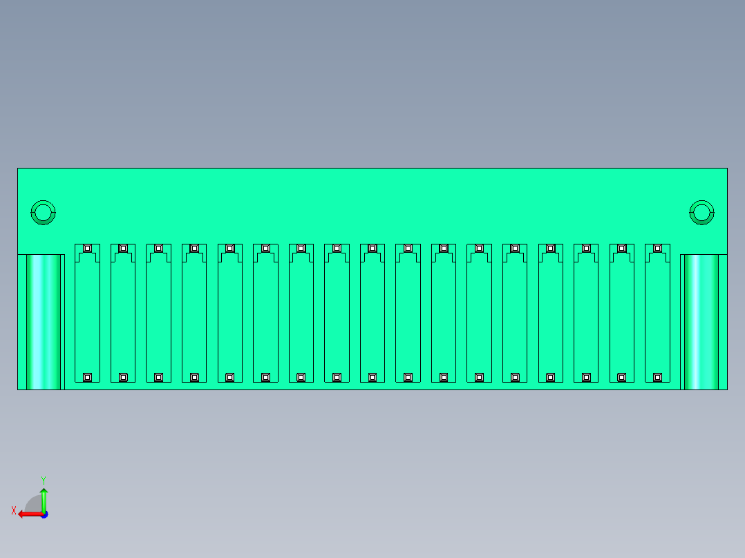 DEGSON 15EDG（公头） 3.5mm 螺钉锁紧，插拔式接线端子 FullPack-15EDGRHM-3.5-34P-14-00AH后视图