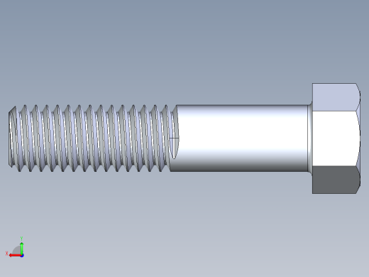 UNC 六角螺栓-Hex Bolt 0.4375-14 x 2后视缩略图