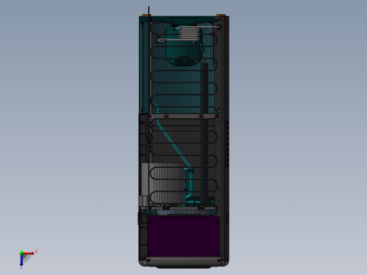 全自动饮水机 自动化设备3D图纸3D模型俯视缩略图