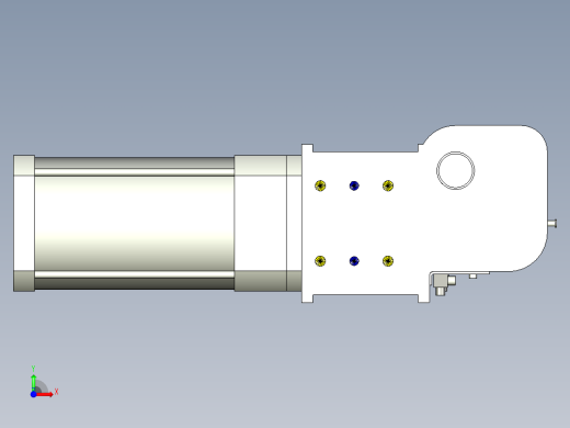 德克斯TUNKERS气缸数模KS_160_2_A00_T12_105GRAD前视缩略图