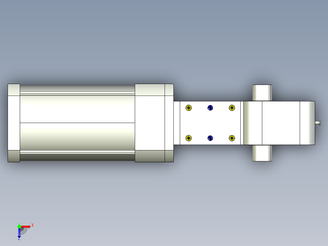 德克斯TUNKERS气缸数模KS_160_2_A00_T12_105GRAD俯视图