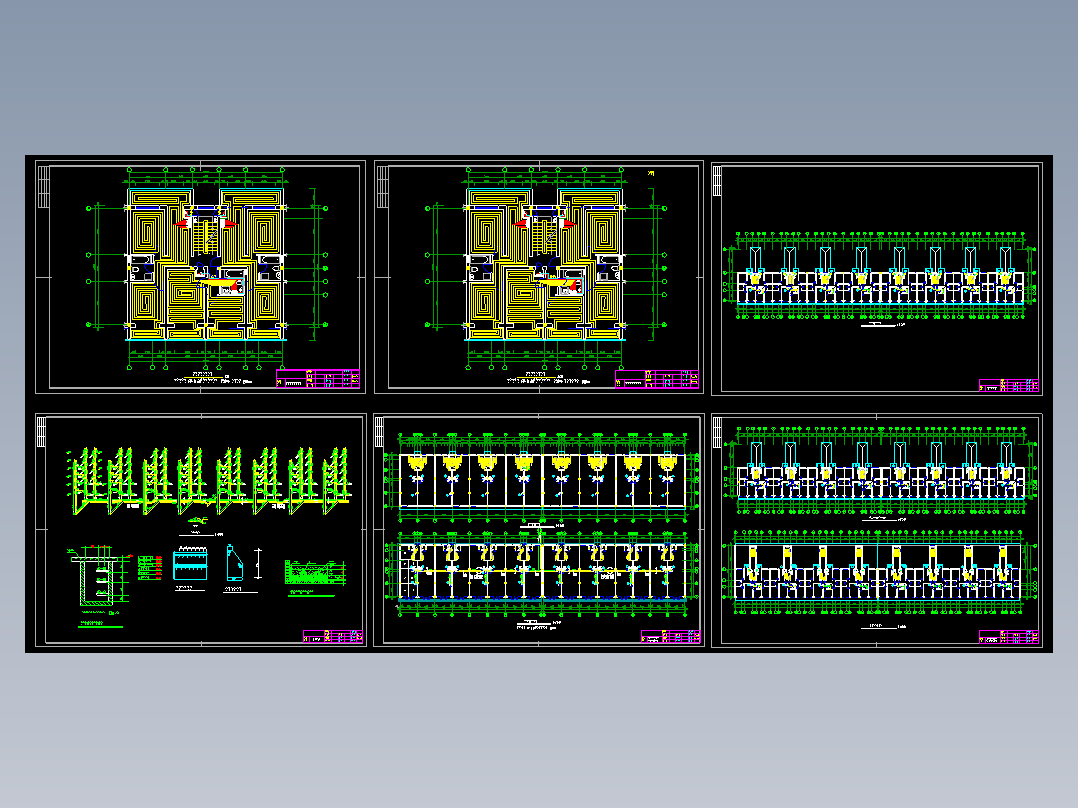某小区六层地板采暖图