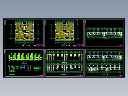 某小区六层地板采暖图