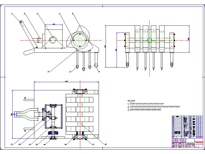 2G032--牧草切根机的设计——传动装置