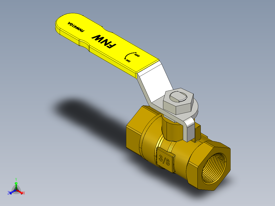 阀门模型-___DN10正等轴测图