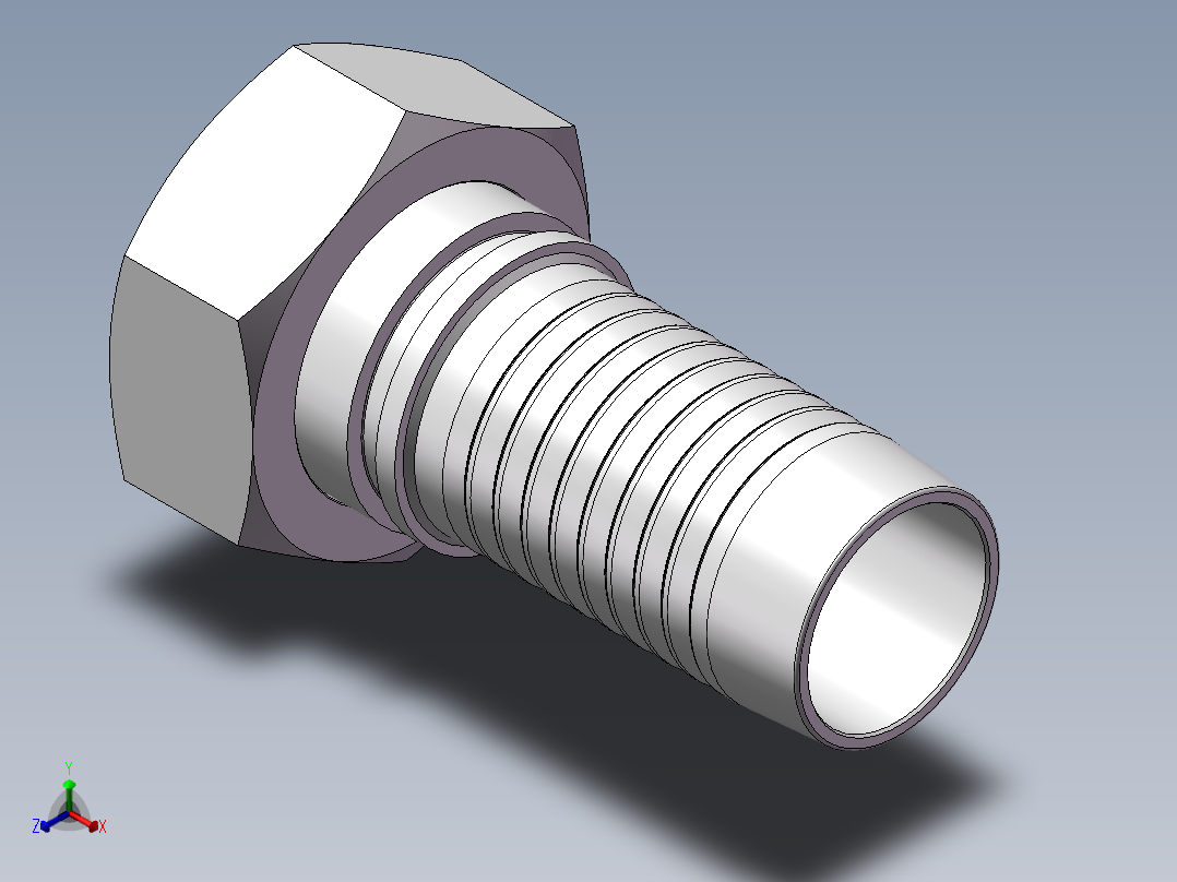 伊顿-20411 24度锥内螺纹（轻型）胶管接头主视图