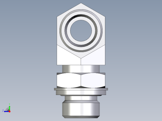 卡套式工业通用硬管接头EO_Adjustable_locknut_branch_tee_TEE16SROMDCF右视缩略图