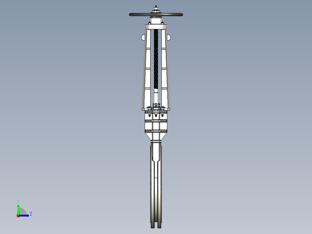 手动阀门-STP左视图