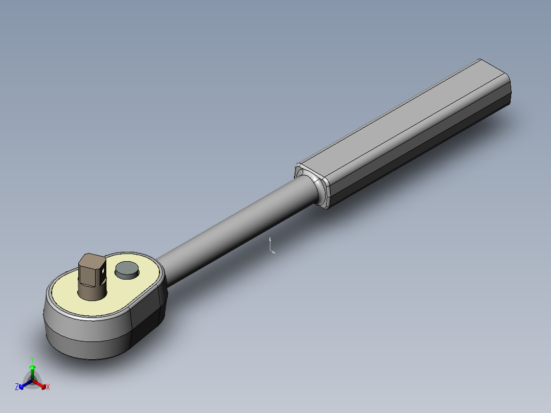 棘轮扳手-2--sw正等轴测图