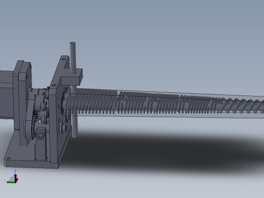 双螺杆挤出机构三维+二维