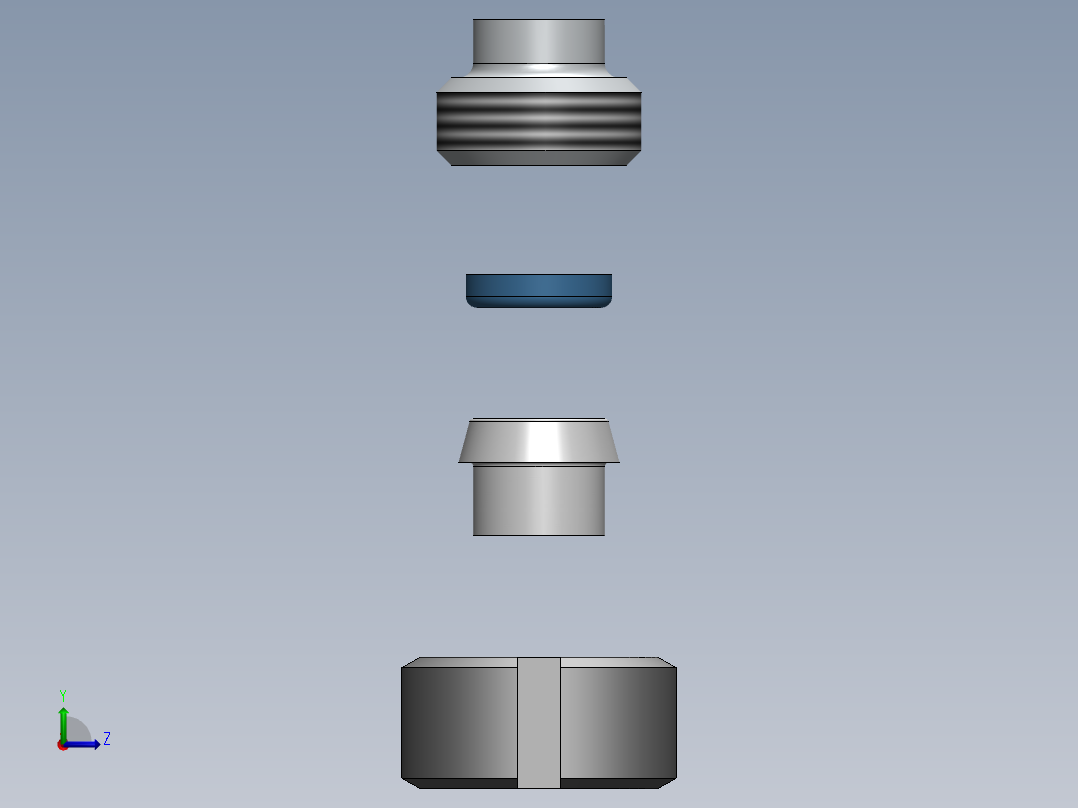 管件接头、螺纹接头、三通(51)左视图