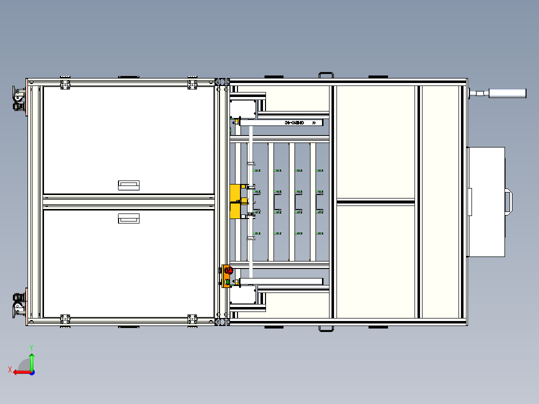 玻璃缓存设备x_t后视图