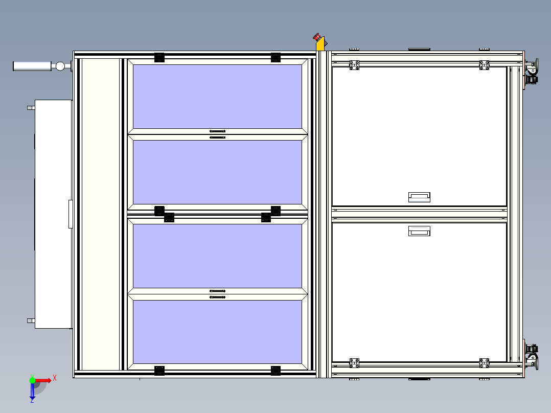玻璃缓存设备x_t俯视图