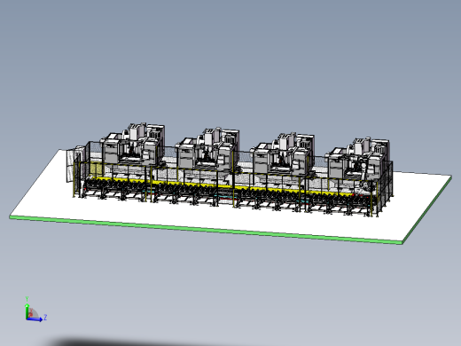 定位推车上料地轨机器手搬运机床上下料sw20可编辑