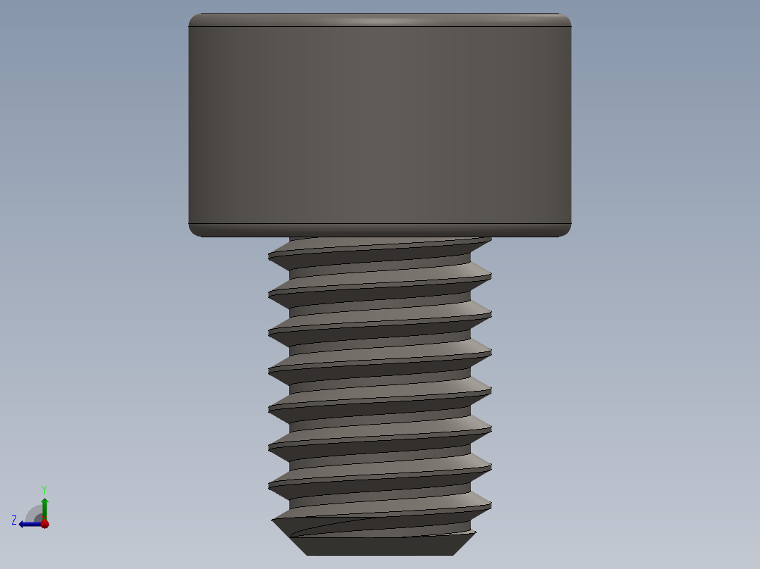 Screw_DIN_912_M3.5x5F_A2.SLDPRT公制内六角螺钉右视图